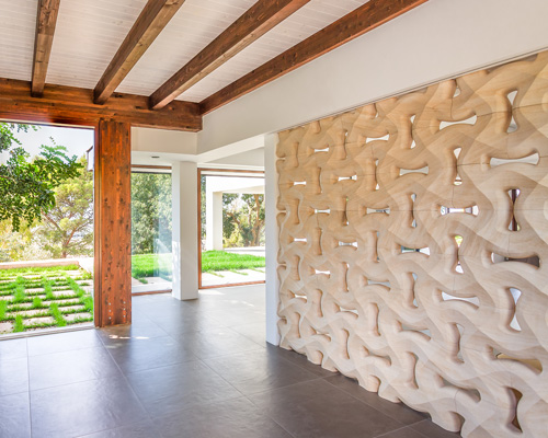 parete intreccio marmo