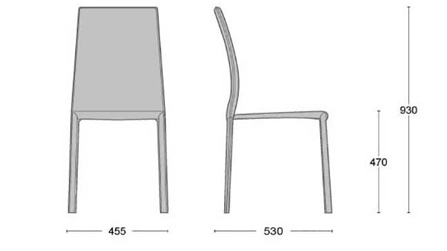 dimensioni sedia manila