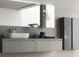 Mobili in olmo per il bagno | Il modello Rush di Arcom mobili in olmo