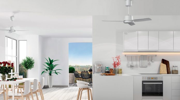 Ventilatori a soffitto reversibili a risparmio energetico Nordik Eco Vortice