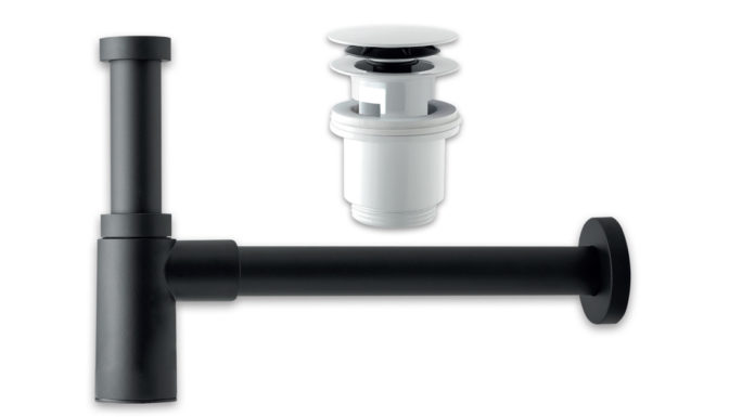 Nuove finiture opache per il sifone e la piletta di OMP TEA® finiture opache