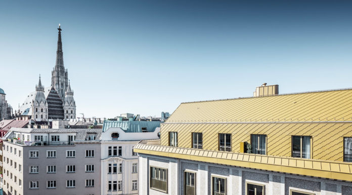 Risplendere a Vienna con un sorprendente tetto dorato PREFA