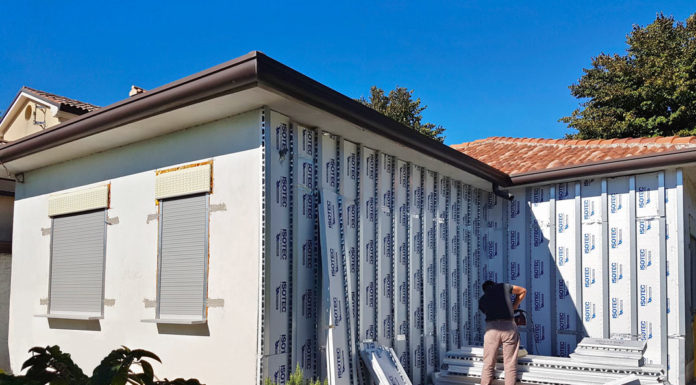 Parete ventilata con finitura rasata a intonaco | Brianza Plastica parete ventilata