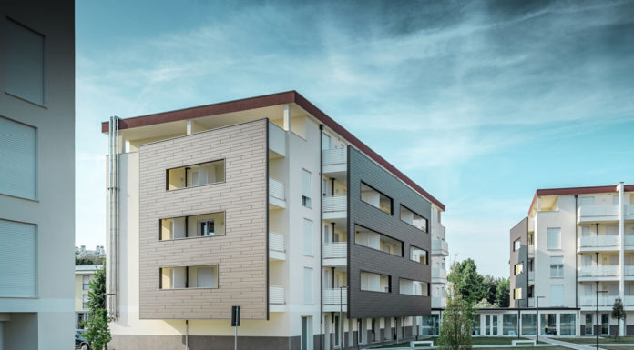 Suggestioni in Doghe Prefa per un complesso residenziale a Padova