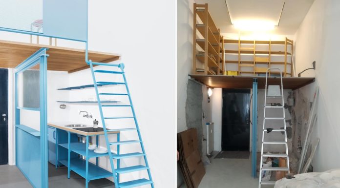 Soppalco studio in 50 m2 soppalco studio