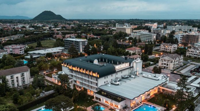 Fascino d’oltralpe per la nuova copertura dell’hotel Première di Abano Terme