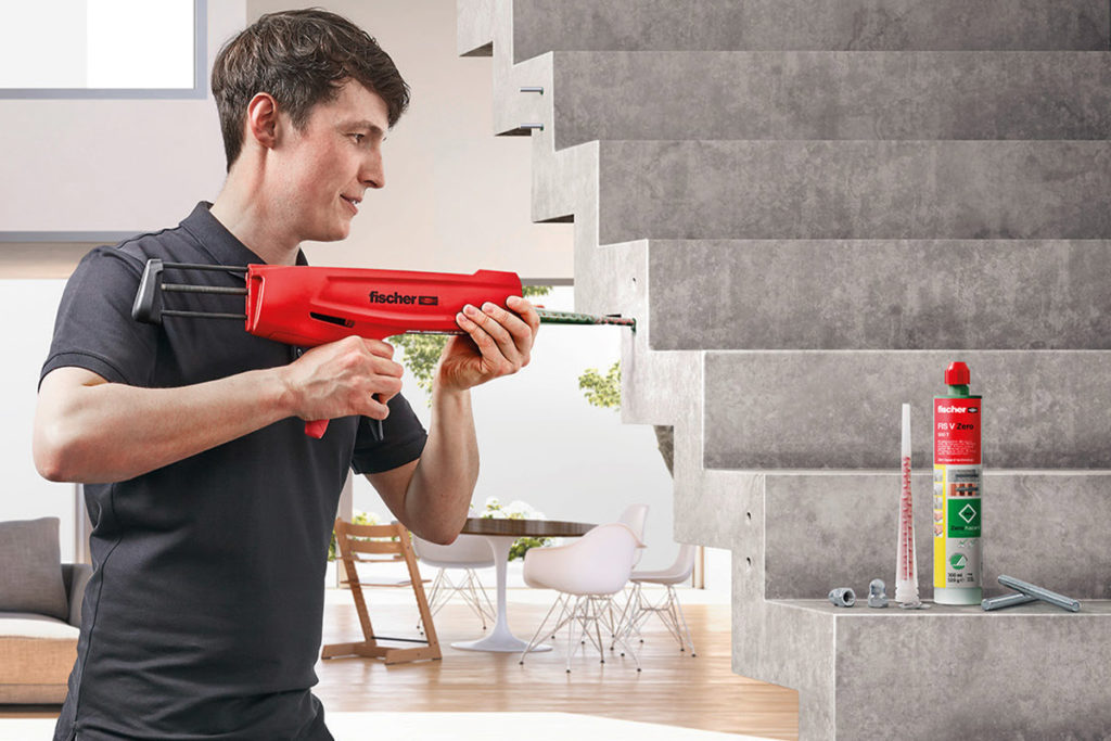 Taco Químico Fischer FIS V Zero, Resina De Inyección Sin Peróxido, 360 Ml, Para Interior Y Exterior