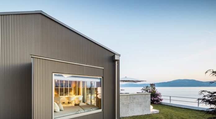 Rivestimenti di alluminio per una casa in Svizzera