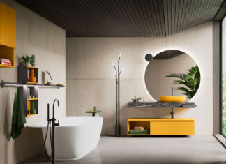 Geometrie variabili nell’arredobagno: nuove forme nelle collezioni Cerasa