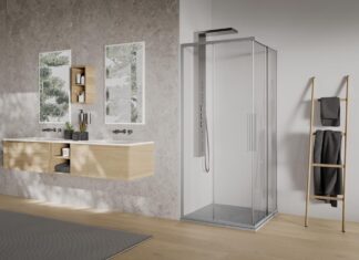 Design, colore e abbinamenti in total look con il box doccia rainbow 6.0 di Kinedo