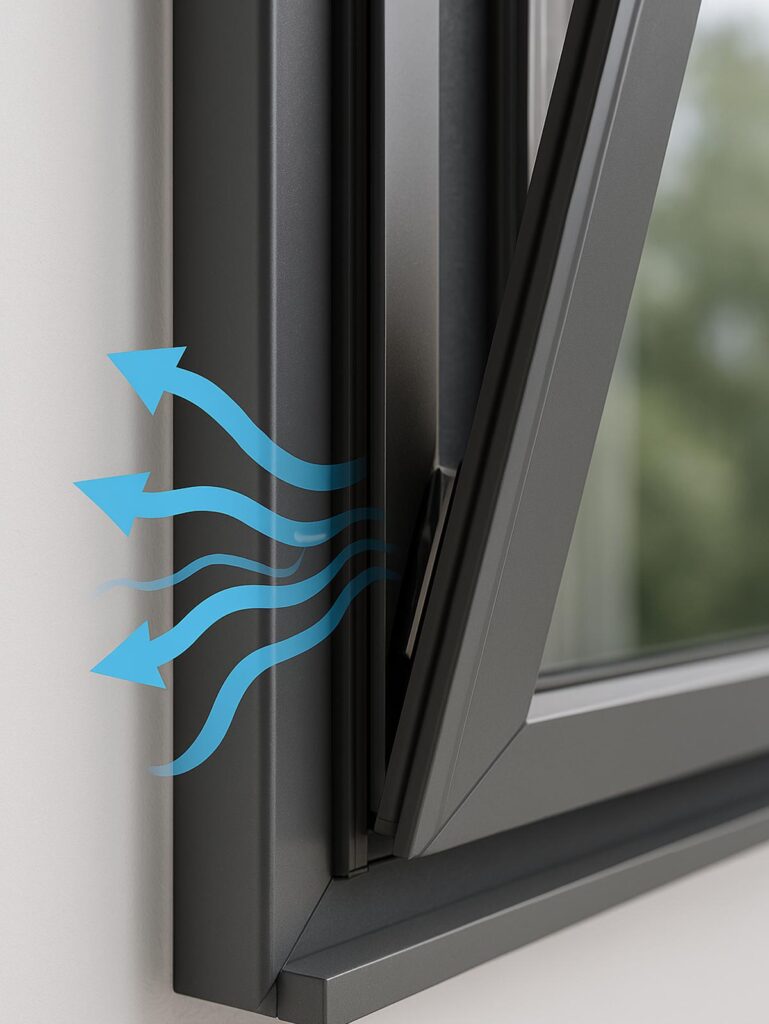 microventilazione infissi in alluminio 