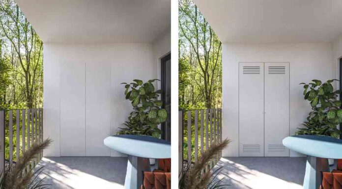 Eclisse presenta una soluzione per chiudere le nicchie esterne Eclisse Syntesis Areo Esterno