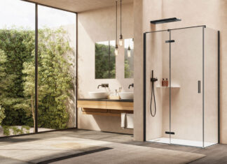 Cardine: box doccia con cerniera intercambiabile di Relax cardine box doccia relax