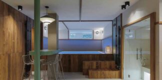 Spazio benessere nel seminterrato