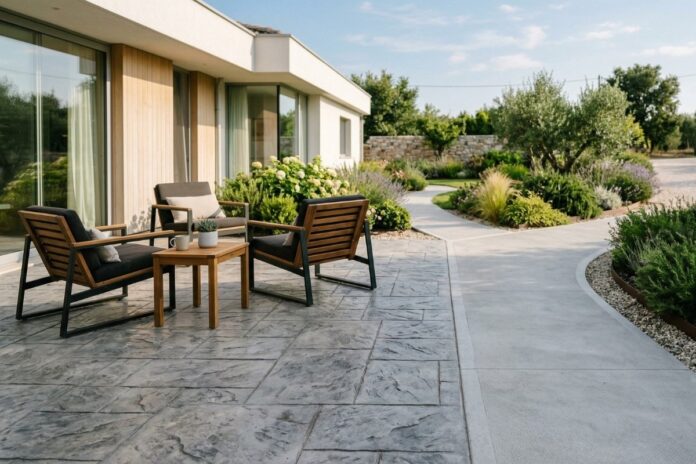 pavimento in cemento per esterni Pavimenti in cemento per esterni