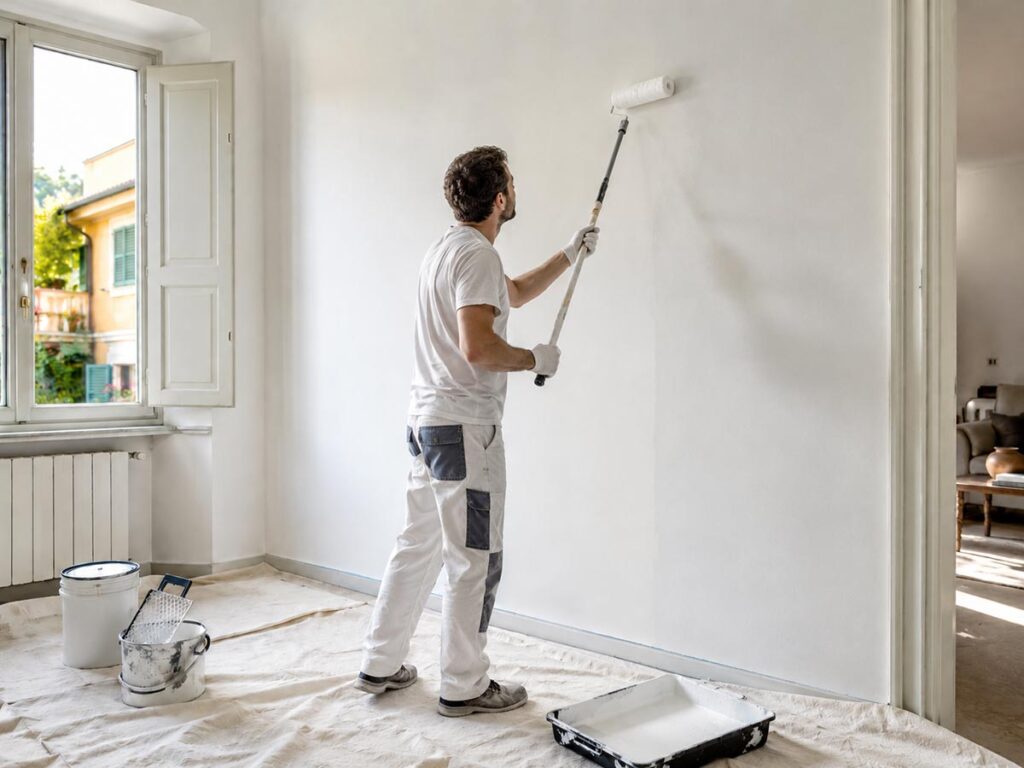 pitturare casa con il rullo