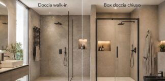 Doccia walk-in: quando sceglierla e quando è preferibile un box doccia chiuso doccia walk-in