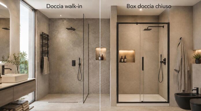 Doccia walk-in: quando sceglierla e quando è preferibile un box doccia chiuso doccia walk-in